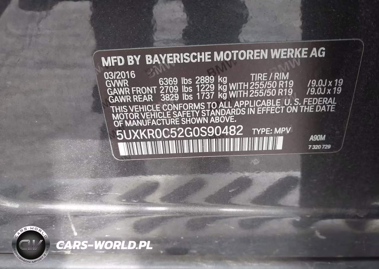 2016 BMW X5 xDrive35I VIN:5UXKR0C52G0S90482 - 9