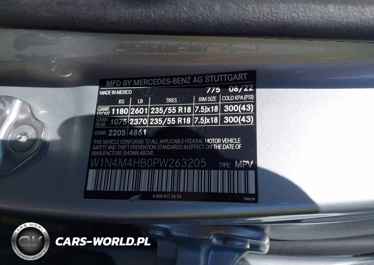 2023 Mercedes-Benz Glb 250 4Matic VIN:W1N4M4HB0PW263205 - 9