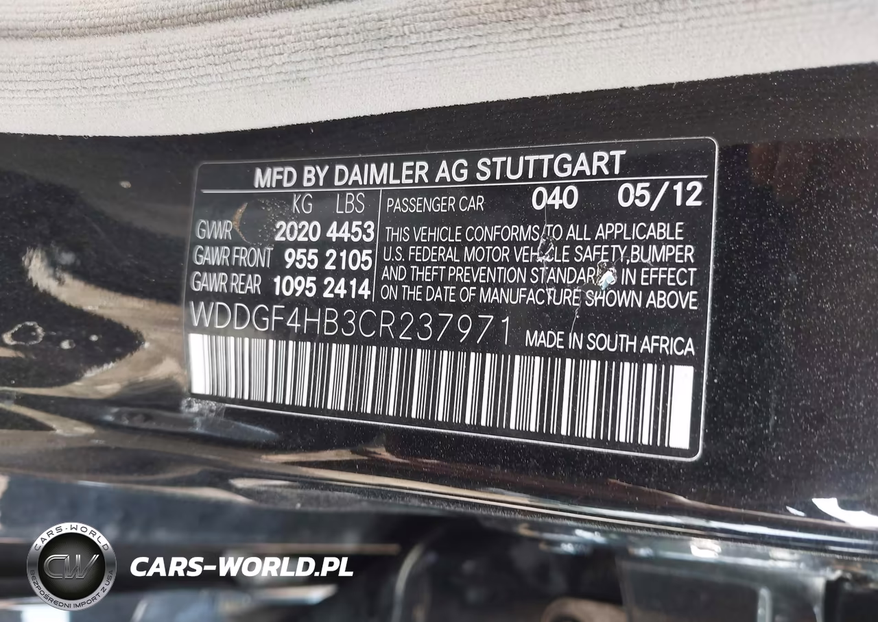 2012 Mercedes-Benz C 250 Luxury VIN:WDDGF4HB3CR237971 - 9