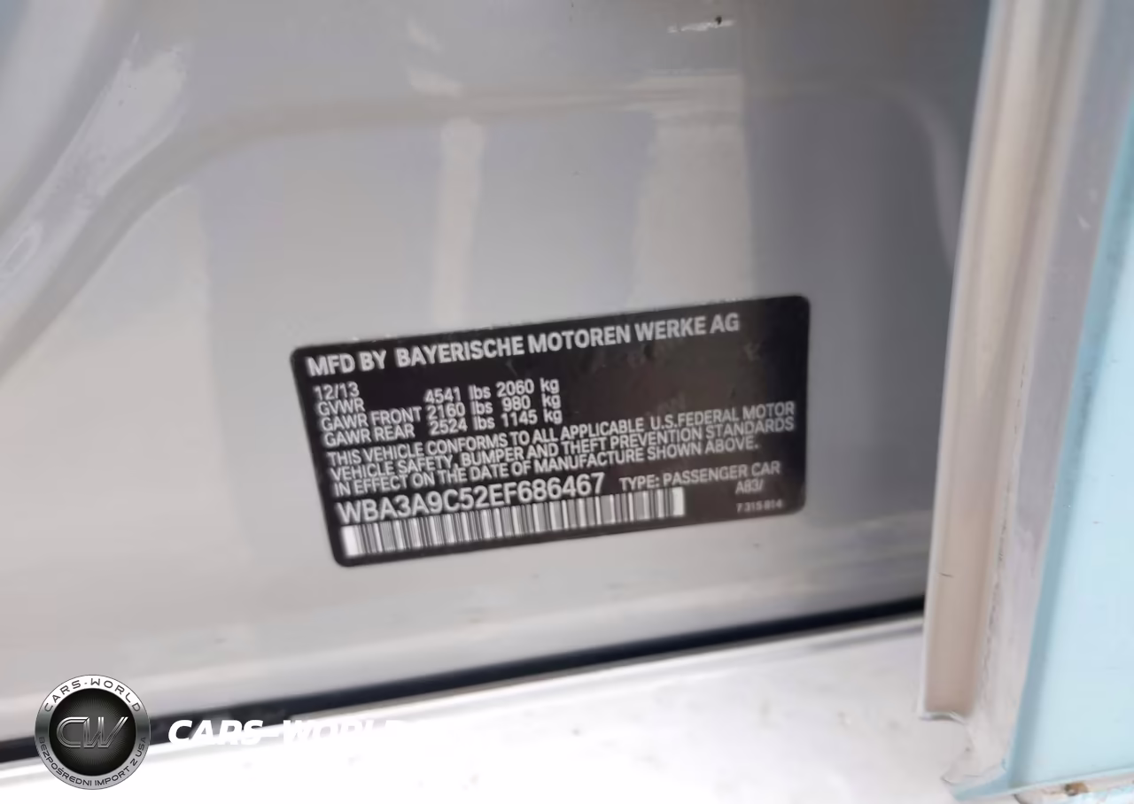2014 BMW 335I VIN:WBA3A9C52EF686467 - 9