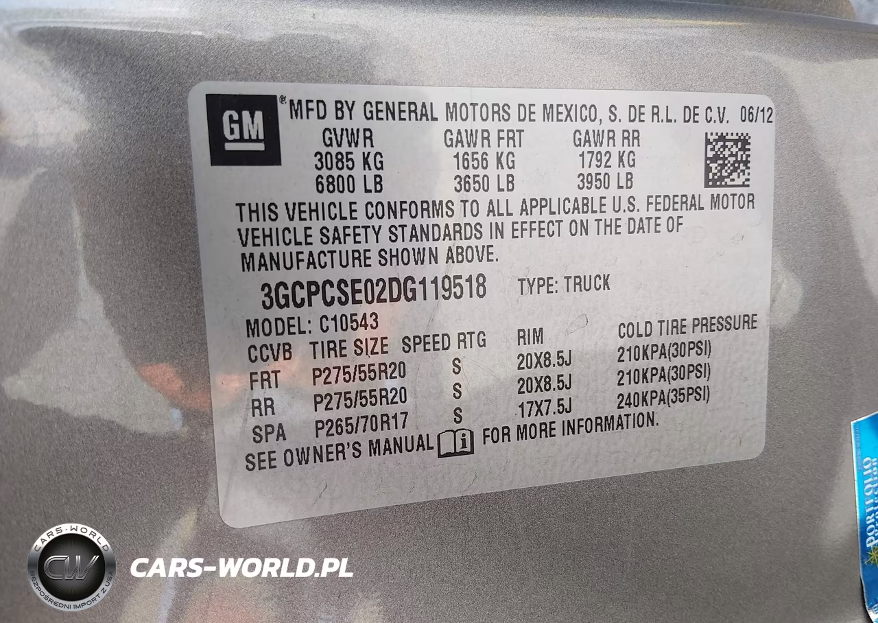 2013 Chevrolet Silverado 1500 Lt VIN:3GCPCSE02DG119518 - 9