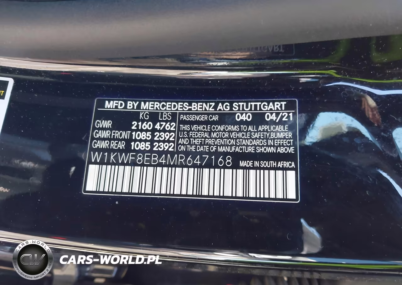 2021 Mercedes-Benz C 300 4Matic VIN:W1KWF8EB4MR647168 - 9