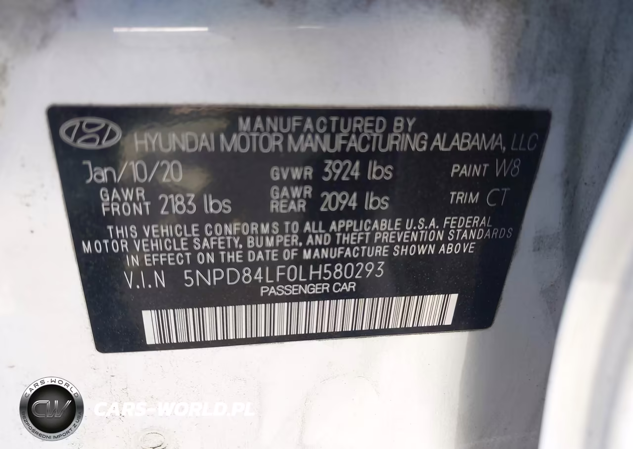 2020 Hyundai Elantra Sel VIN:5NPD84LF0LH580293 - 9