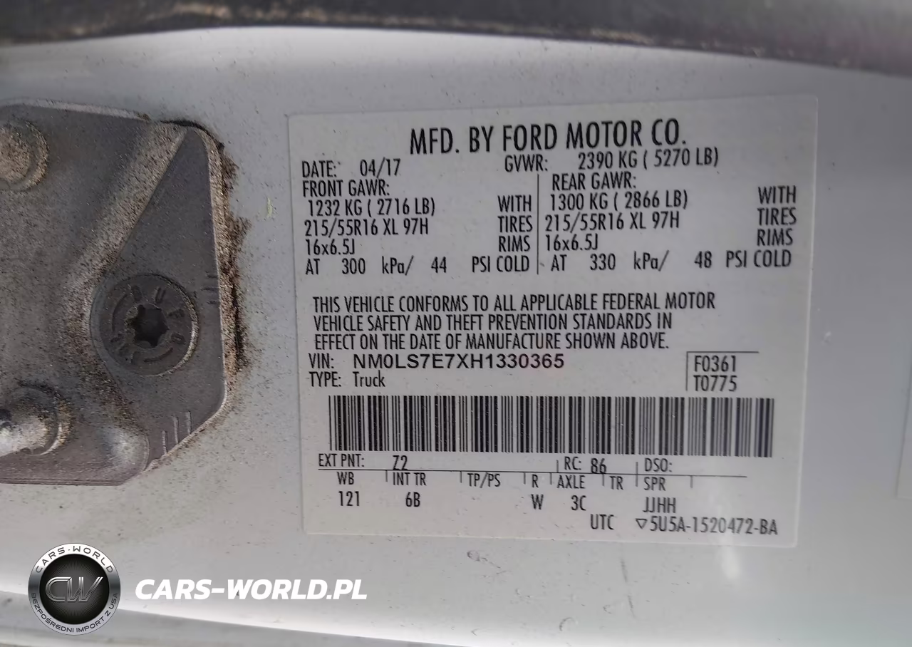 2017 Ford Transit Connect Xl VIN:NM0LS7E7XH1330365 - 9