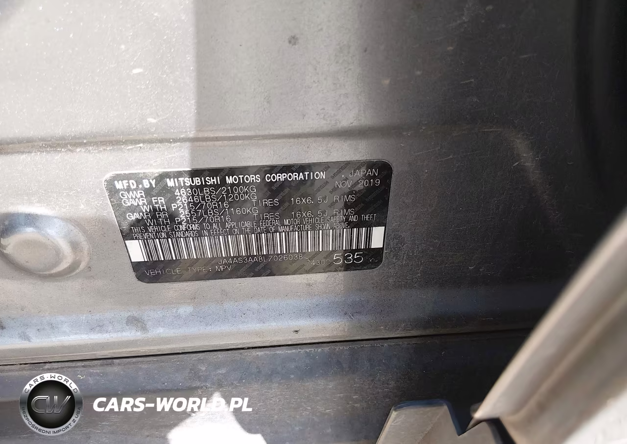 2020 Mitsubishi Eclipse Cross Es 1.5T VIN:JA4AS3AA8LZ026038 - 9