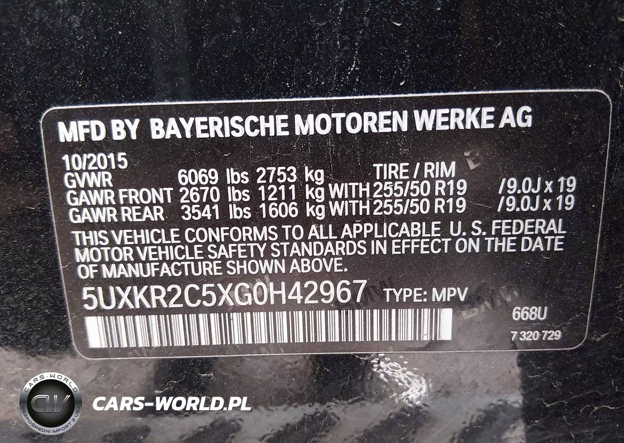 2016 BMW X5 Sdrive35I VIN:5UXKR2C5XG0H42967 - 9