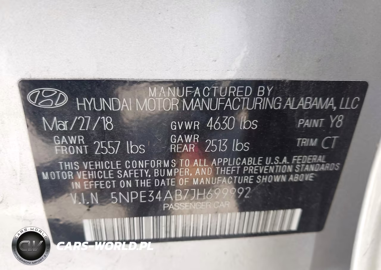2018 Hyundai Sonata Limited 2.0T VIN:5NPE34AB7JH699992 - 9