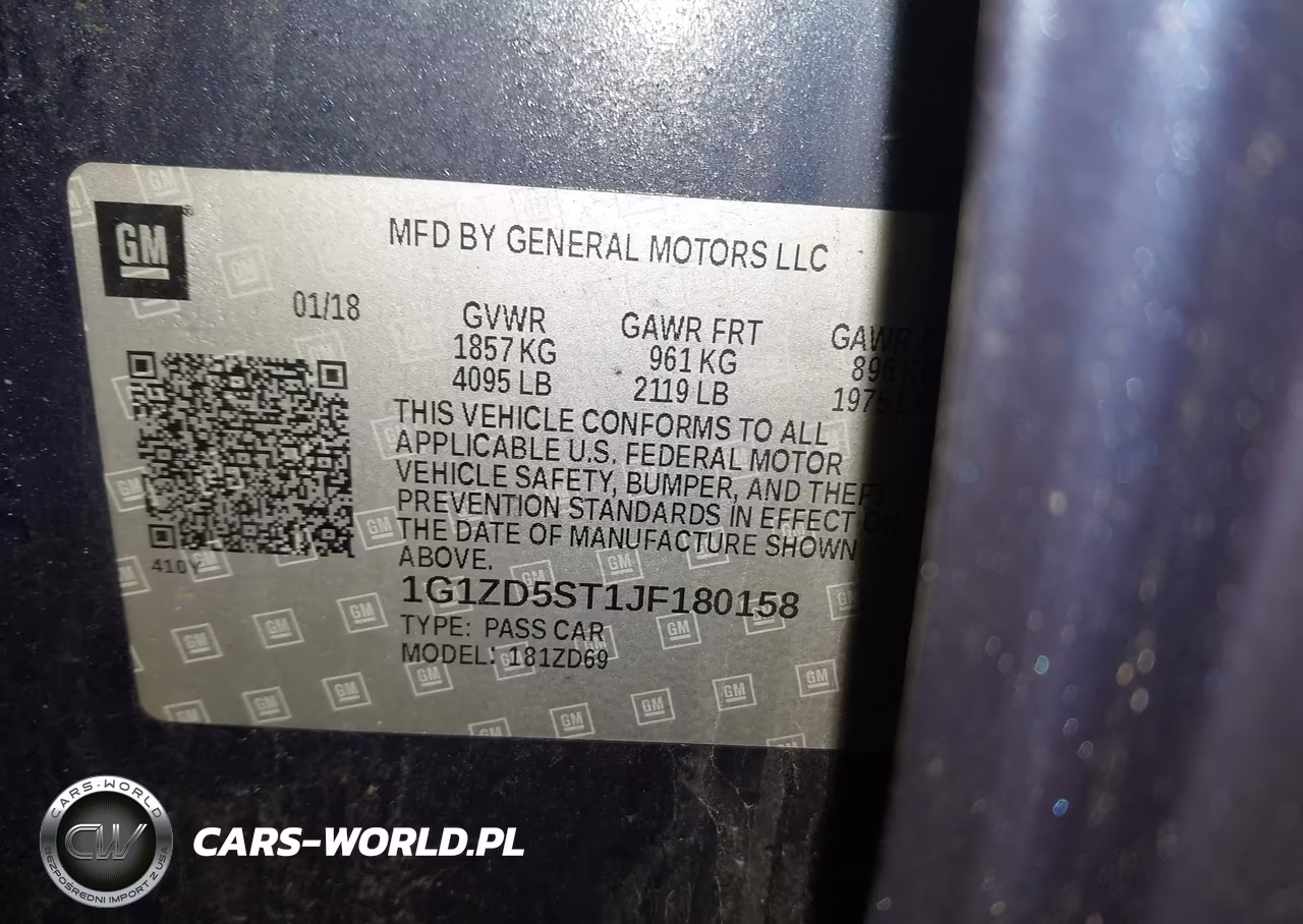 2018 Chevrolet Malibu Lt VIN:1G1ZD5ST1JF180158 - 9