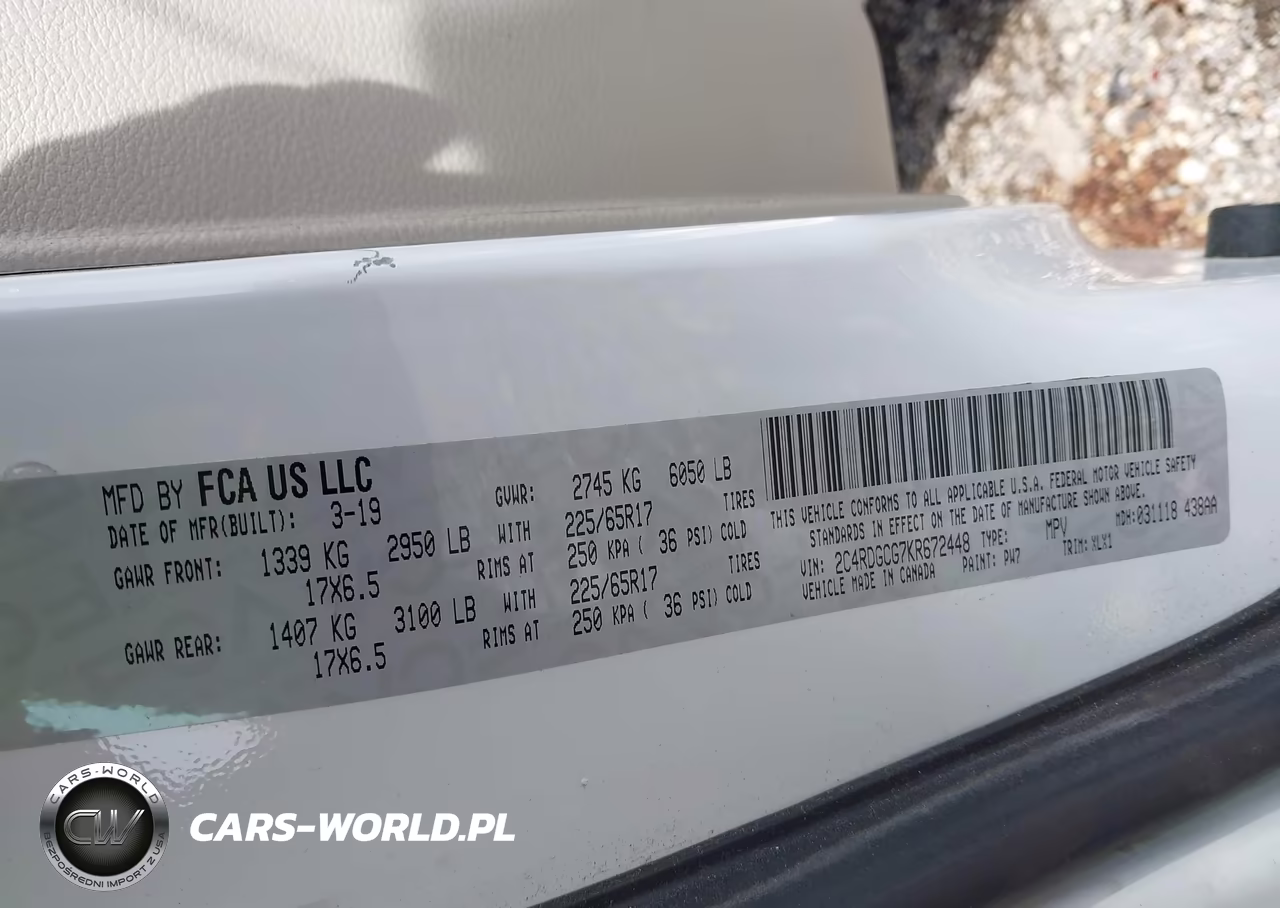 2019 Dodge Grand Caravan Sxt VIN:2C4RDGCG7KR672448 - 9