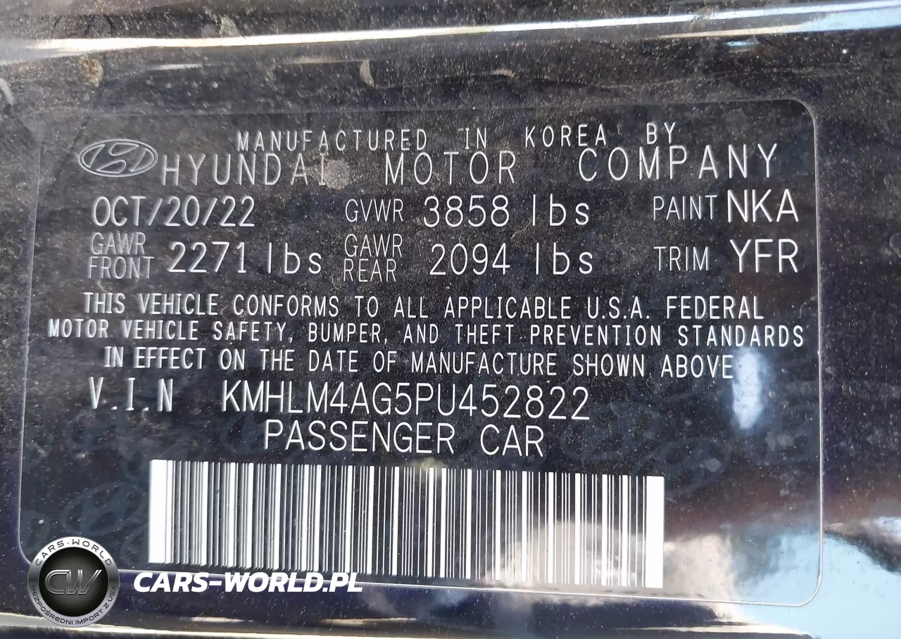 2023 Hyundai Elantra Sel VIN:KMHLM4AG5PU452822 - 9
