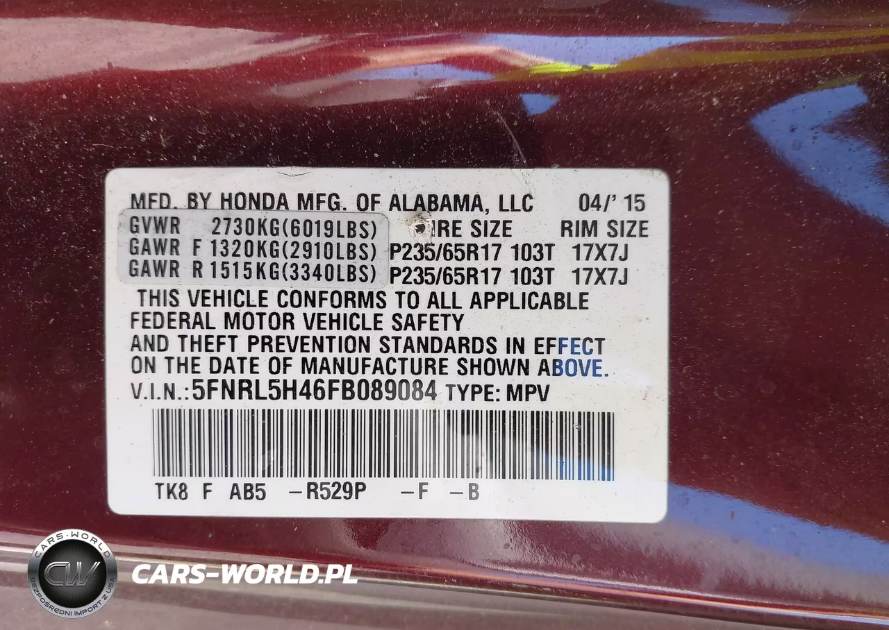 2015 Honda Odyssey Ex VIN:5FNRL5H46FB089084 - 9