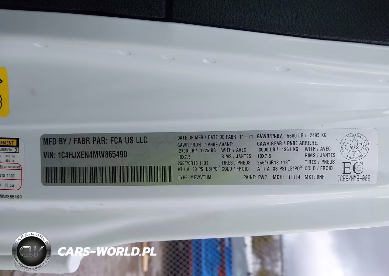 2021 Jeep Wrangler Unlimited Sahara VIN:1C4HJXEN4MW865490 - 10