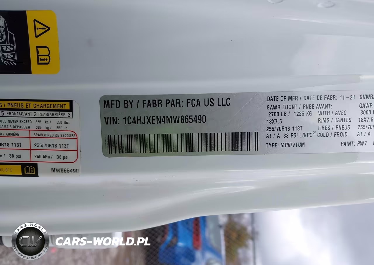 2021 Jeep Wrangler Unlimited Sahara VIN:1C4HJXEN4MW865490 - 9