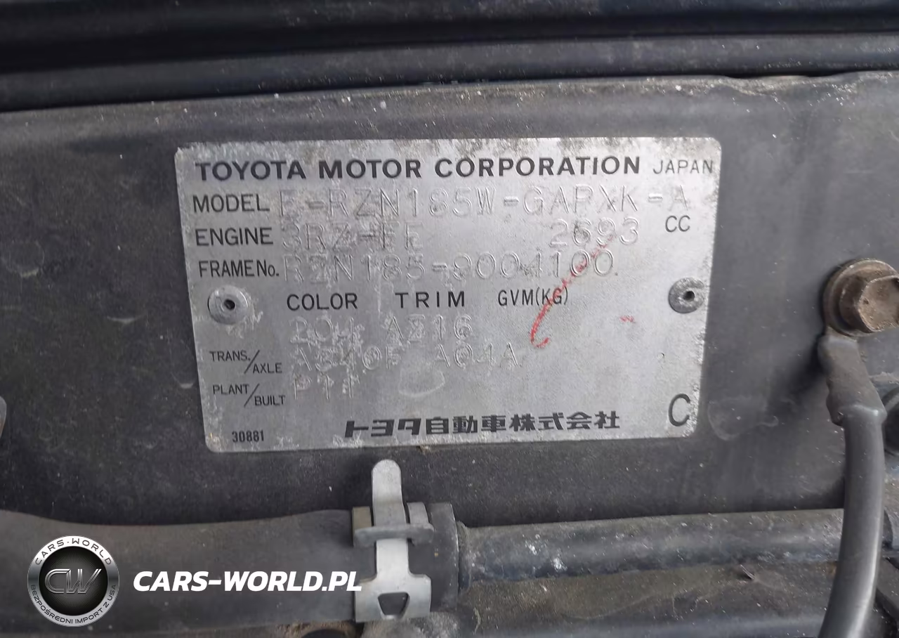 1997 Toyota Hilux Ssrs Limited VIN:RZN1859004100 - 9