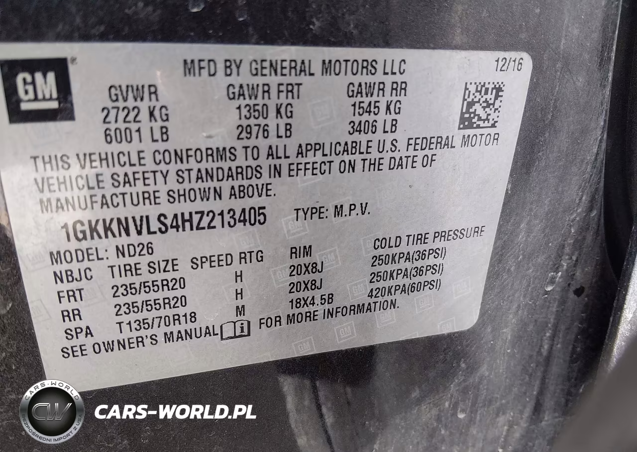 2017 GMC Acadia Slt-1 VIN:1GKKNVLS4HZ213405 - 9