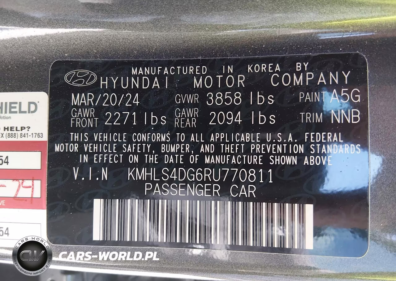2024 Hyundai Elantra Sel VIN:KMHLS4DG6RU770811 - 9