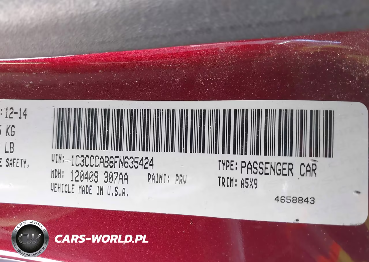 2015 Chrysler 200 Limited VIN:1C3CCCAB6FN635424 - 9