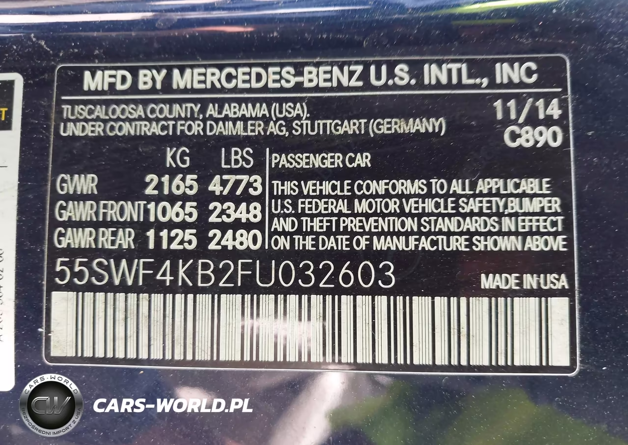 2015 Mercedes-Benz C 300 4Matic-Luxury 4Matic-Sport 4Matic VIN:55SWF4KB2FU032603 - 9
