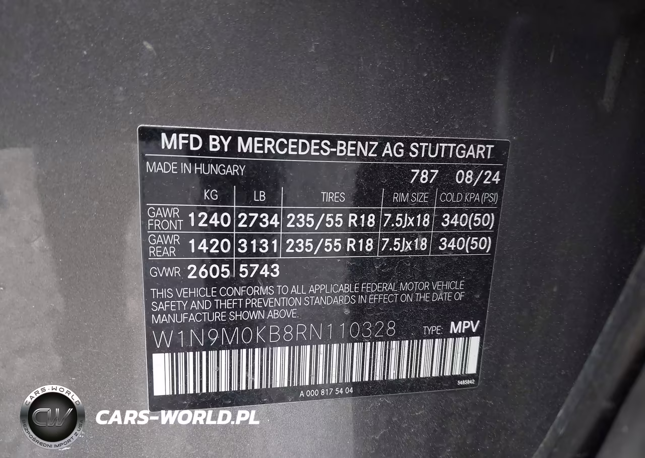 2024 Mercedes-Benz Eqb 300 Suv 4Matic VIN:W1N9M0KB8RN110328 - 9