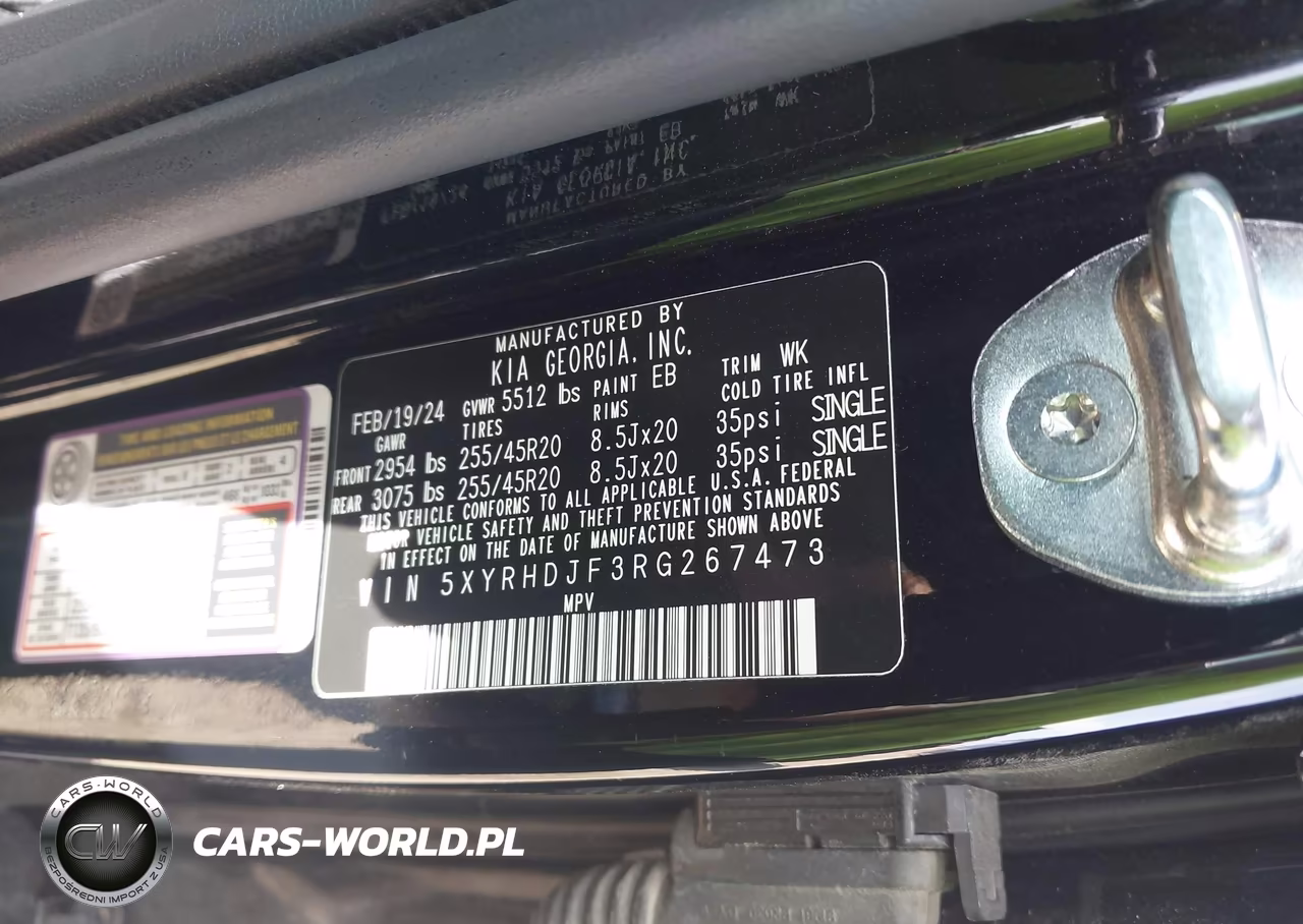 2024 Kia Sorento X-Line Ex VIN:5XYRHDJF3RG267473 - 9