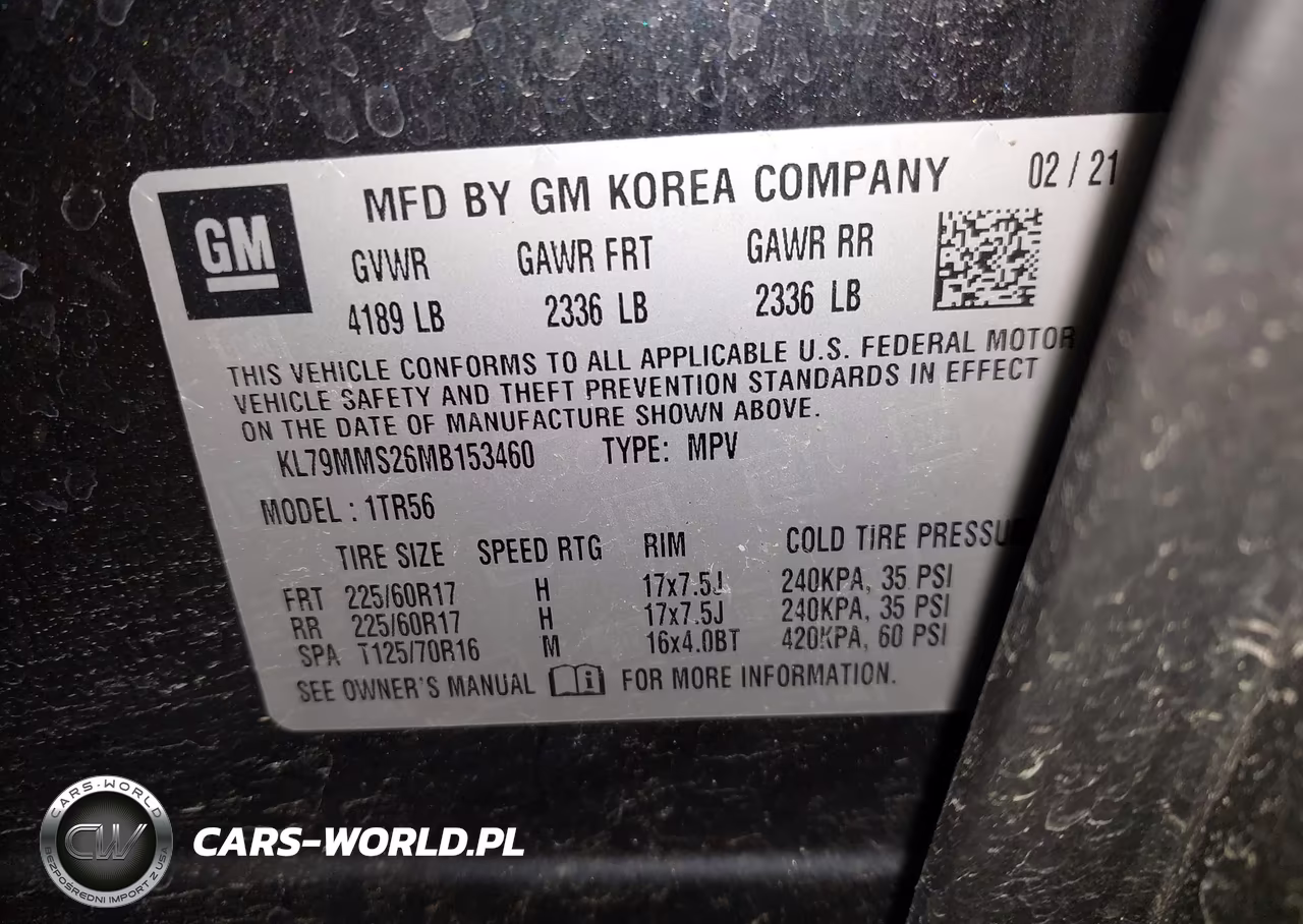 2021 Chevrolet Trailblazer Fwd Ls VIN:KL79MMS26MB153460 - 9