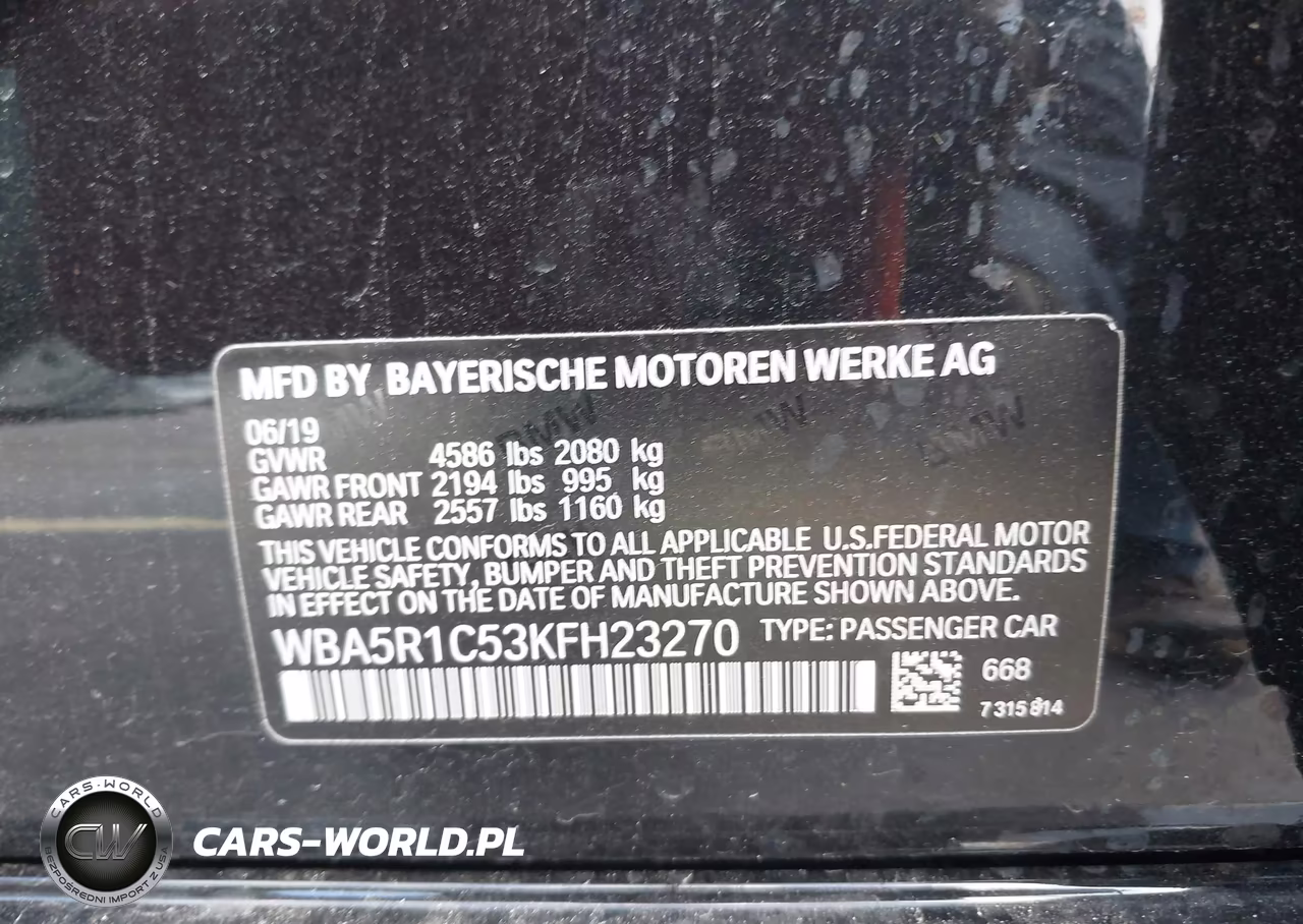 2019 BMW 330I VIN:WBA5R1C53KFH23270 - 9