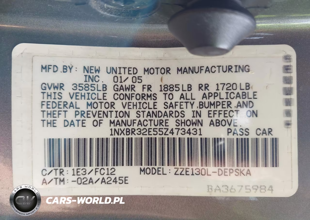 2005 Toyota Corolla S VIN:1NXBR32E55Z473431 - 9