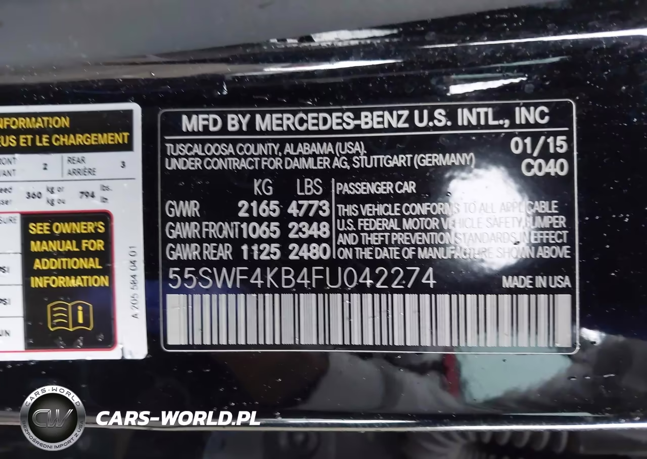 2015 Mercedes-Benz C 300 Luxury 4Matic VIN:55SWF4KB4FU042274 - 9