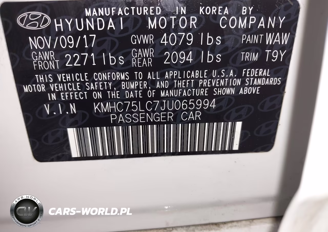 2018 Hyundai Ioniq Hybrid Sel VIN:KMHC75LC7JU065994 - 9