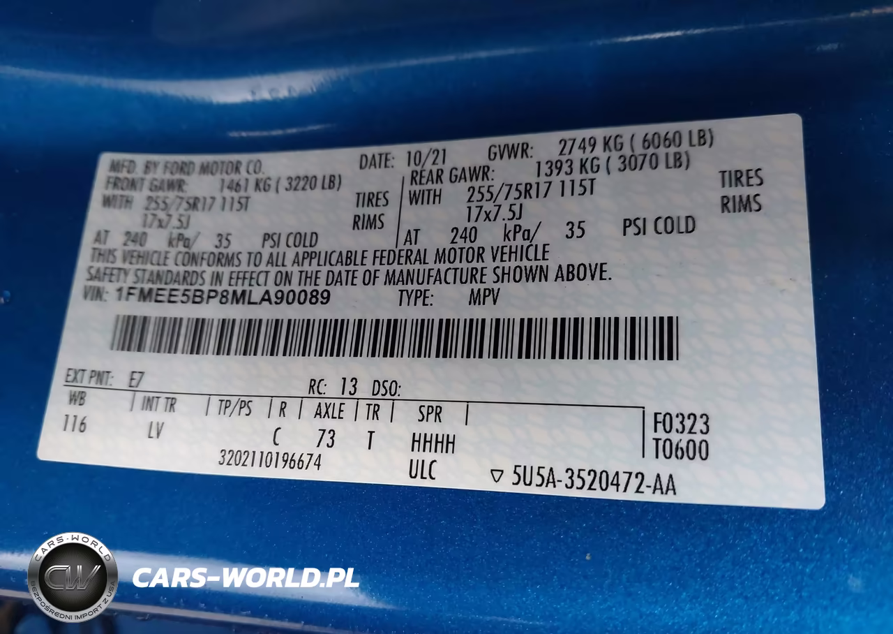 2021 Ford Bronco Big Bend VIN:1FMEE5BP8MLA90089 - 9