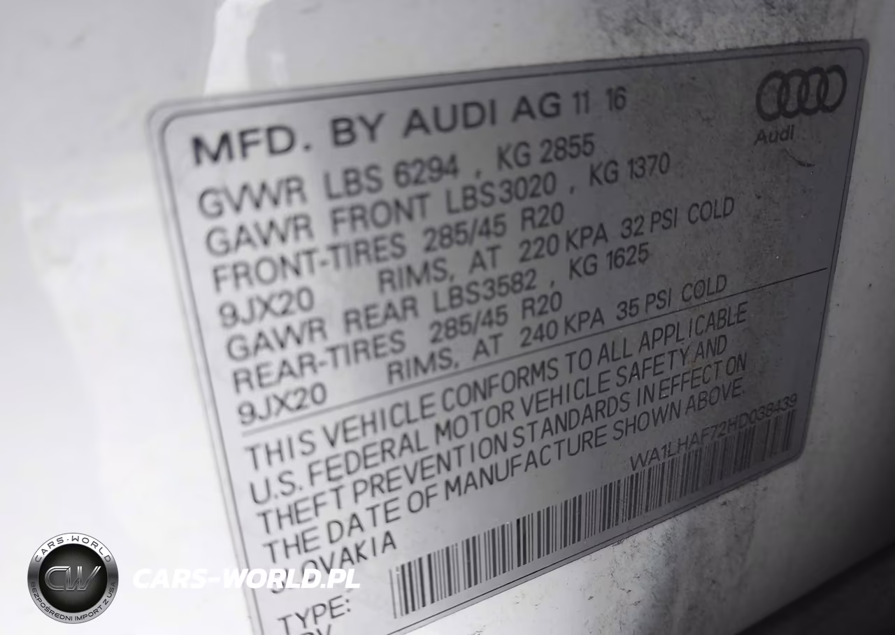 2017 Audi Q7 2.0T Premium VIN:WA1LHAF72HD038439 - 9