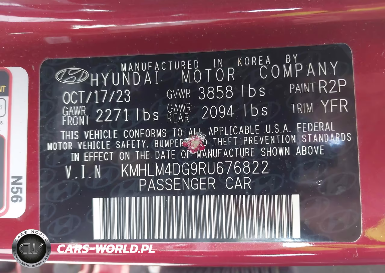 2024 Hyundai Elantra Sel VIN:KMHLM4DG9RU676822 - 9