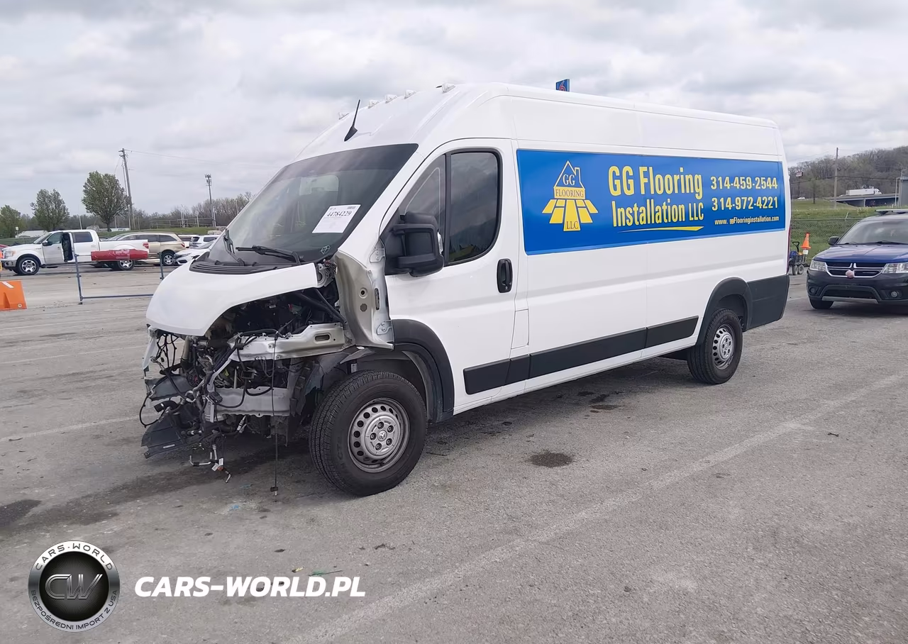 2024 Ram Promaster 3500 Cargo Van Tradesman High Roof 159 Wb Ext W-Pass Seat VIN:3C6MRVJGXRE105916 - 2