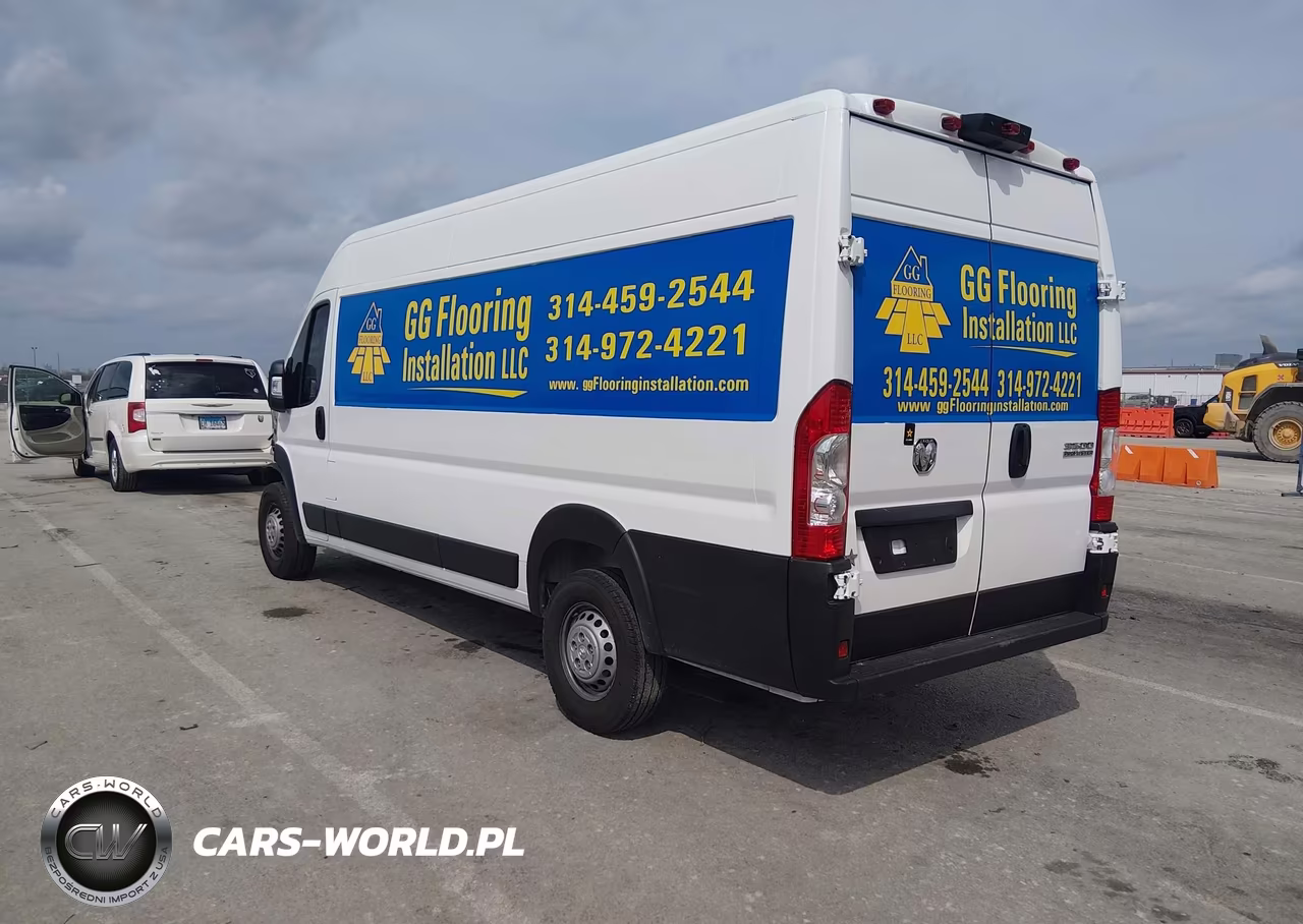 2024 Ram Promaster 3500 Cargo Van Tradesman High Roof 159 Wb Ext W-Pass Seat VIN:3C6MRVJGXRE105916 - 3