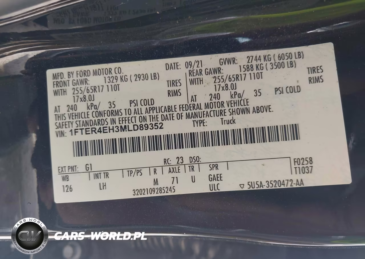 2021 Ford Ranger Xlt VIN:1FTER4EH3MLD89352 - 9