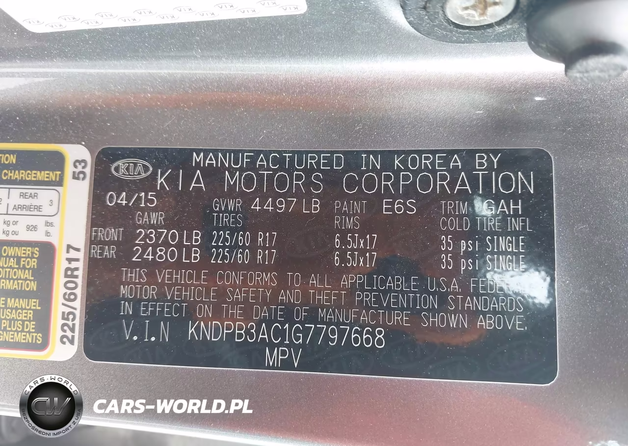 2016 Kia Sportage Lx VIN:KNDPB3AC1G7797668 - 9