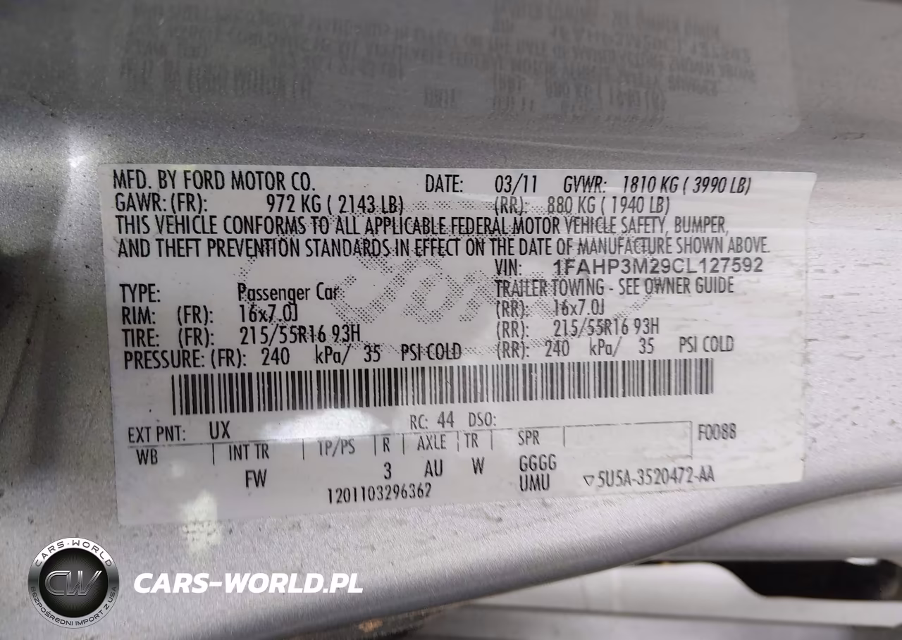 2012 Ford Focus Sel VIN:1FAHP3M29CL127592 - 9