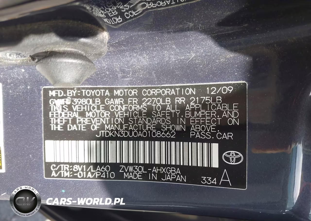 2010 Toyota Prius Iv VIN:JTDKN3DU0A0108662 - 9