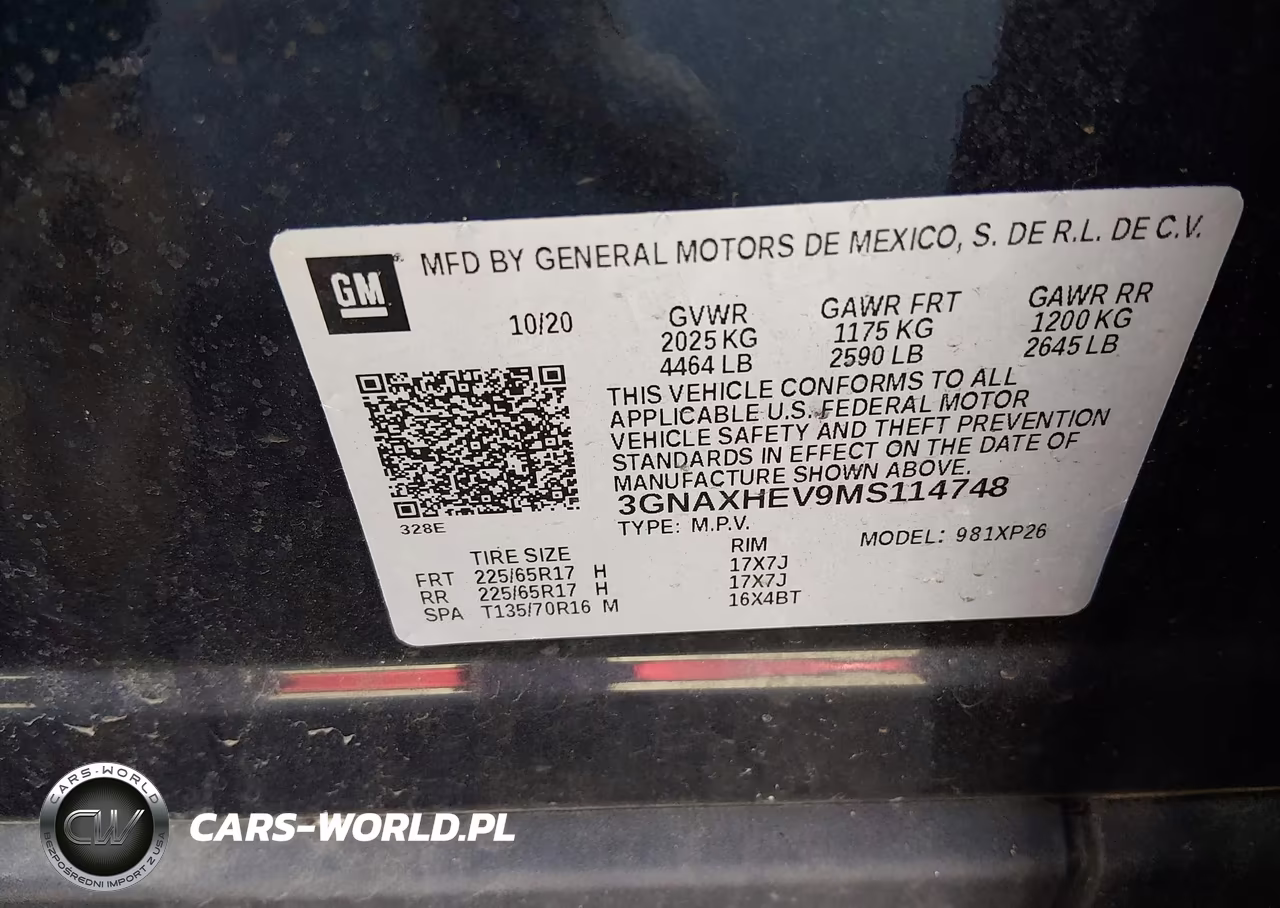 2021 Chevrolet Equinox Fwd Ls VIN:3GNAXHEV9MS114748 - 9