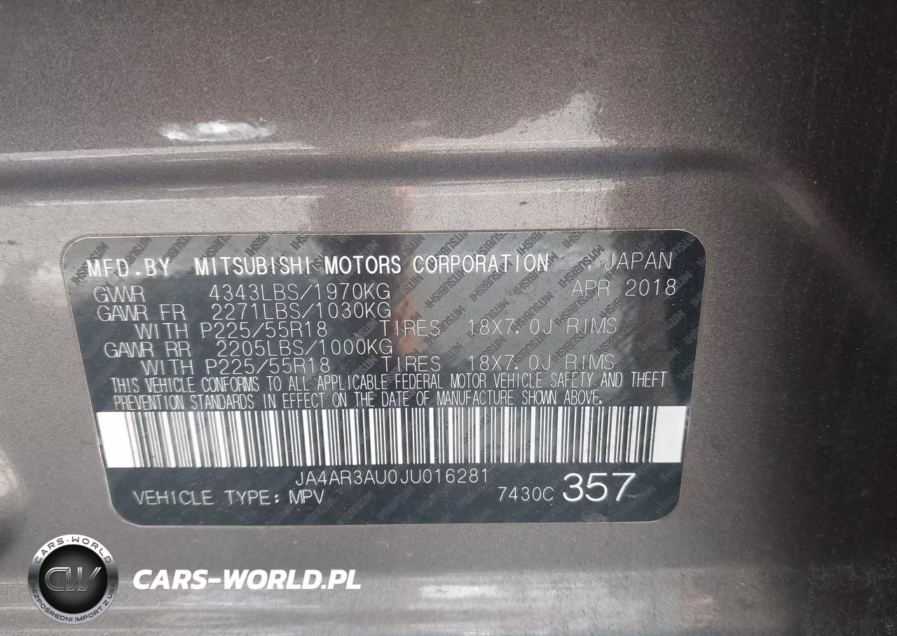 2018 Mitsubishi Outlander Sport 2.0 Es VIN:JA4AR3AU0JU016281 - 9