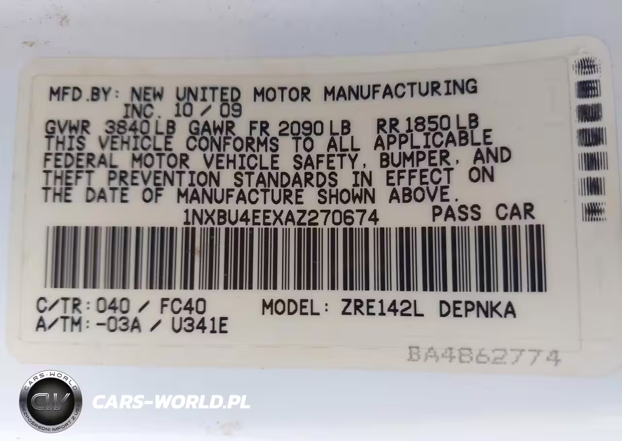 2010 Toyota Corolla Xle VIN:1NXBU4EEXAZ270674 - 9