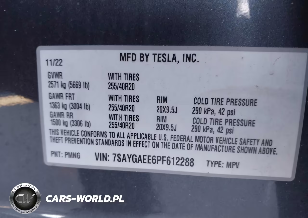 2023 Tesla Model Y Awd-Long Range Dual Motor All-Wheel Drive VIN:7SAYGAEE6PF612288 - 9