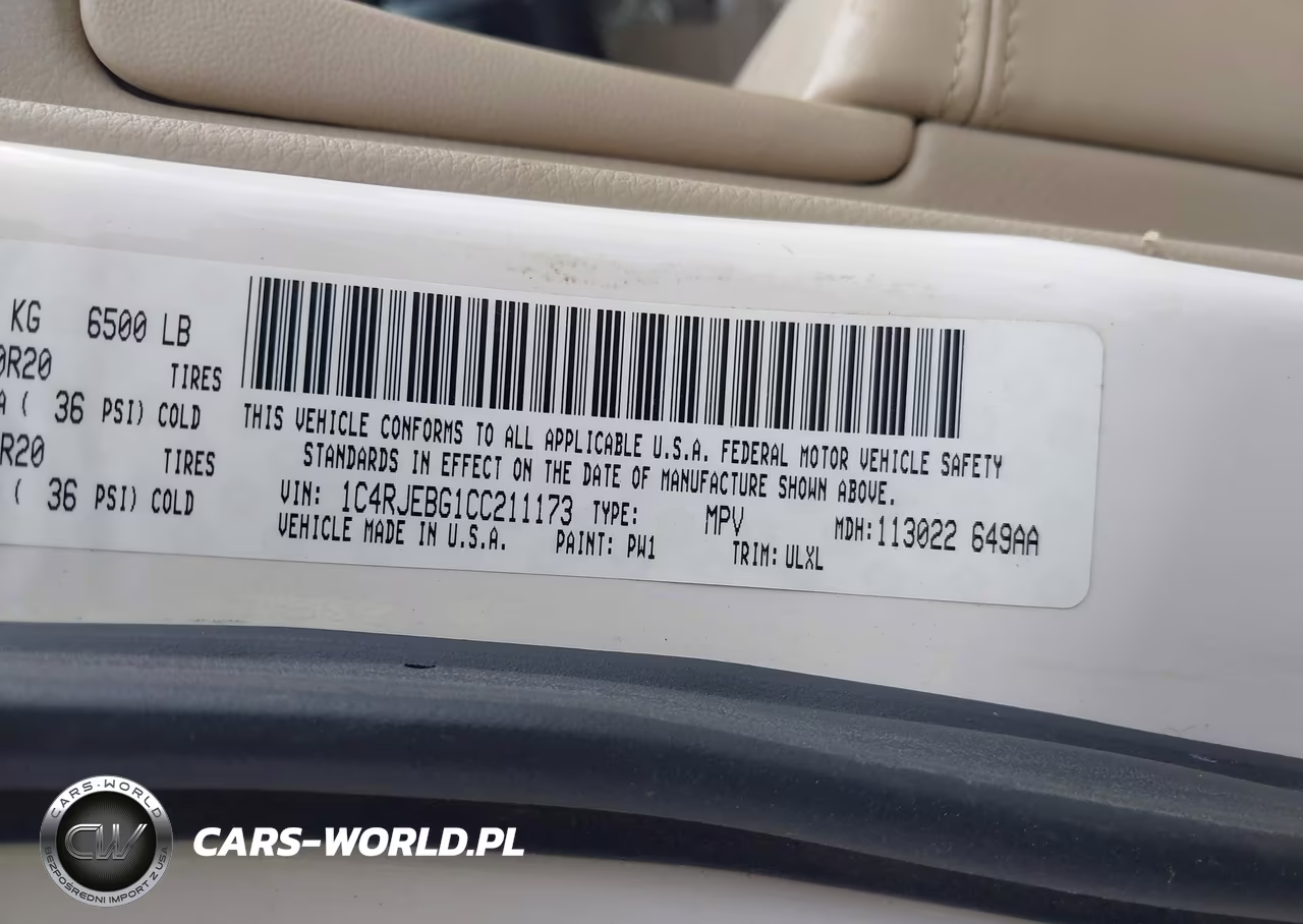 2012 Jeep Grand Cherokee Limited VIN:1C4RJEBG1CC211173 - 9