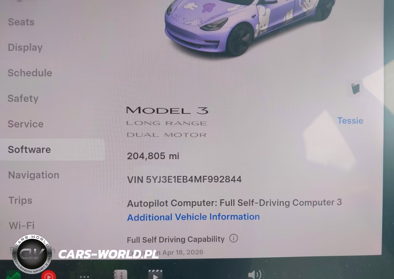 2021 Tesla Model 3 Long Range Dual Motor All-Wheel Drive VIN:5YJ3E1EB4MF992844 - 7