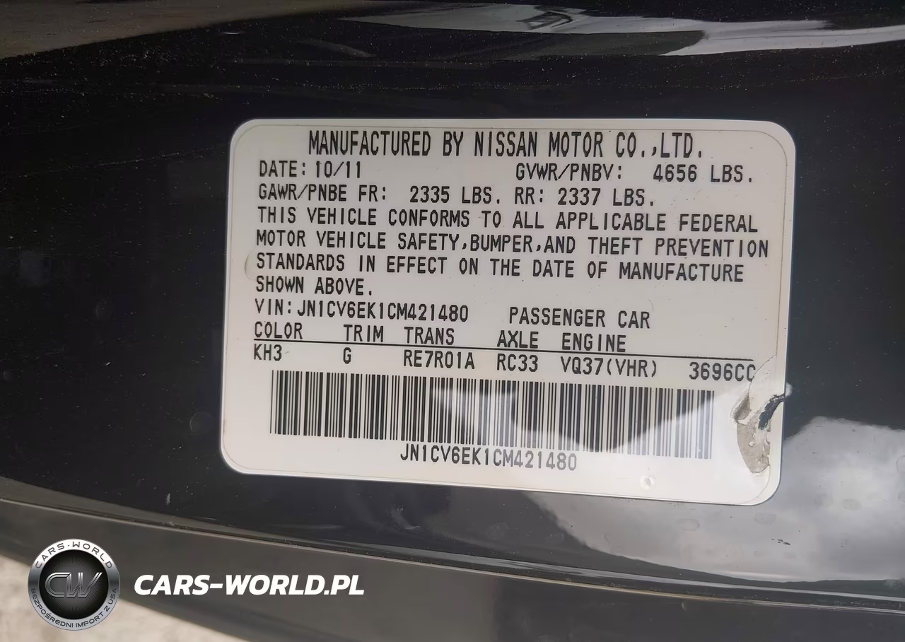 2012 Infiniti G37 Journey VIN:JN1CV6EK1CM421480 - 8