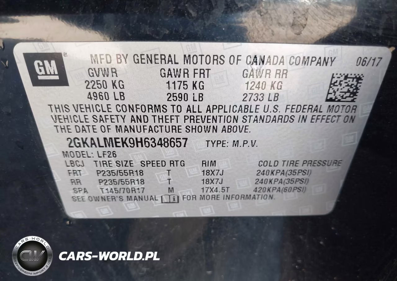 2017 GMC Terrain Sle-1 VIN:2GKALMEK9H6348657 - 9