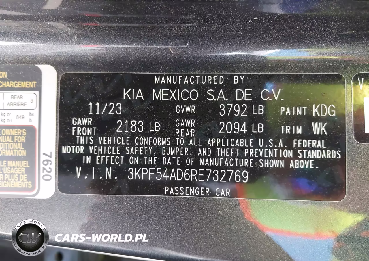 2024 Kia Forte Gt-Line VIN:3KPF54AD6RE732769 - 9