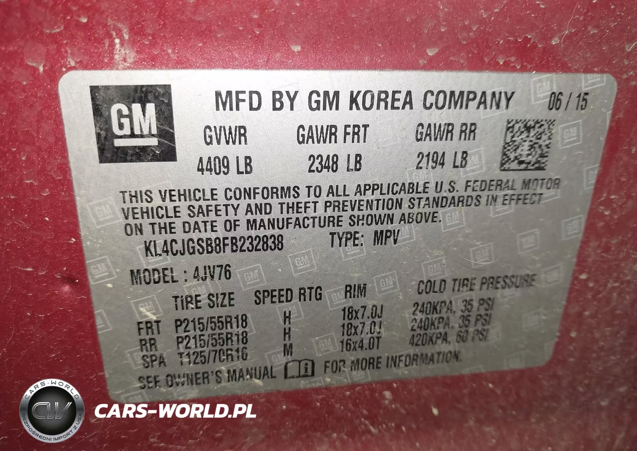 2015 Buick Encore Leather VIN:KL4CJGSB8FB232838 - 9