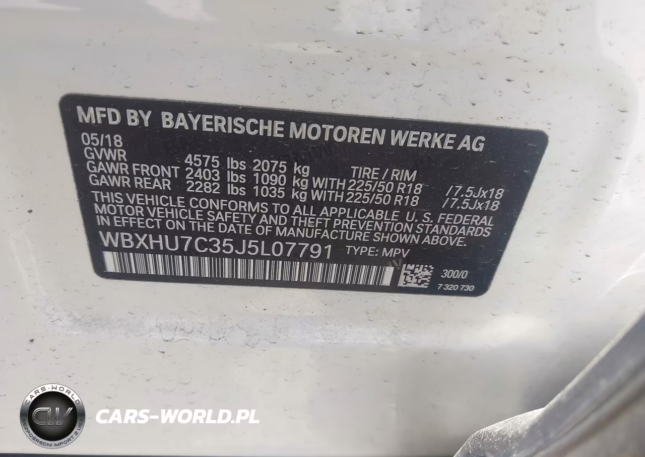 2018 BMW X1 Sdrive28I VIN:WBXHU7C35J5L07791 - 9