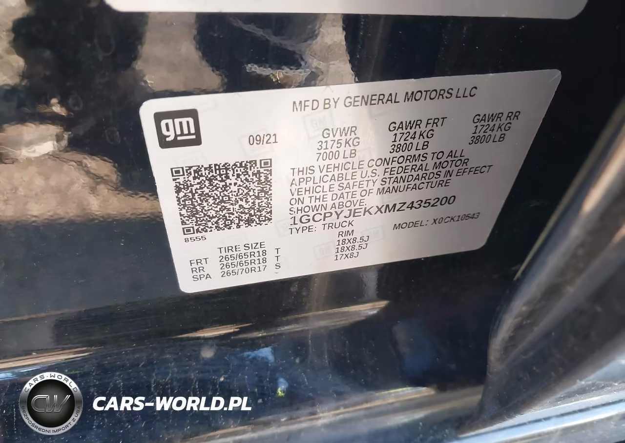 2021 Chevrolet Silverado 1500 4Wd Short Bed Lt With 2Fl VIN:1GCPYJEKXMZ435200 - 9